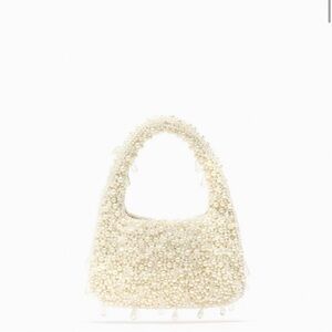 Zara Pearl beaded Bag - NWT